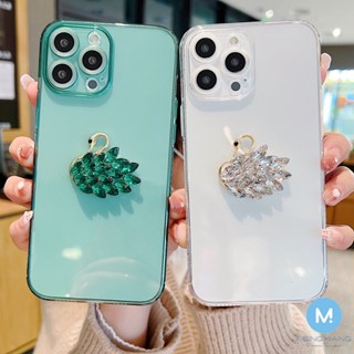 เคสโทรศัพท์มือถืออะคริลิค TPU ใส แบบนิ่ม กันกระแทก สีฟ้า หรูหรา สําหรับ Realme C21Y C25Y C35 C33 C30S C30 C12 C25S C25 C15 C11 Narzo 50 50i 30A Prime