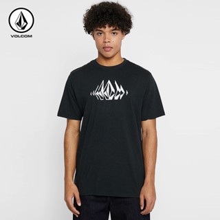 VOLCOM เสื้อยืดแขนสั้นลําลอง คอกลม ผ้าฝ้ายแท้ เข้ากับทุกการแต่งกาย แฟชั่นฤดูใบไม้ผลิ และฤดูร้อน สําหรับผู้ชาย