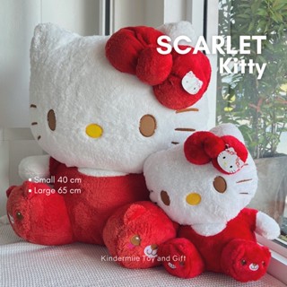 พร้อมส่ง | Scarlet Kitty🍓🍮꒱˚ ༘ | ตุ๊กตาคิตตี้สีแดงแปร๊ด 40cm