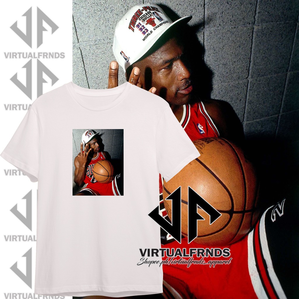 MICHAEL JORDAN #23 3PEAT CHICAGO BULLS NBA GRAPHIC TEE - UNISEX_08