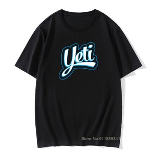 เสื้อเชิ้ต 2022 ตลก Yeti Slim Fit เสื้อยืดผู้ชายแขนสั้น Tshirts วาเลนไทน์วันเสื้อยืดผ้าฝ้ายย้อนยุคสําหรับผู้ชายเสื้อยืดผ