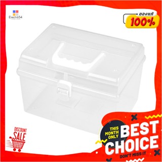 BOX กล่องหูหิ้ว UNI-WARE 4764 22x17x15 ซม. สีขาวBOX WITH HANDLE UNI-WARE 4764 22X17X15CM WHITE