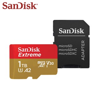 Sandisk การ์ดหน่วยความจํา Micro SD 1TB 512GB 400GB 256GB 128GB 64GB A2 32GB A1 U3 V30 TF สําหรับโดรน