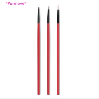 Purelove&gt; ใหม่ ชุดแปรงปากกาเพ้นท์เล็บอะคริลิค 5 7 11 มม. 3 ชิ้น