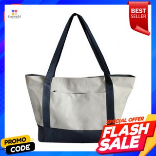 Time กระเป๋าผ้าสะพายข้าง Day Time KASSA HOME รุ่น PSC002 สีขาว - น้ำเงินDay Time Shoulder Bag KASSA HOME : PSC002 White