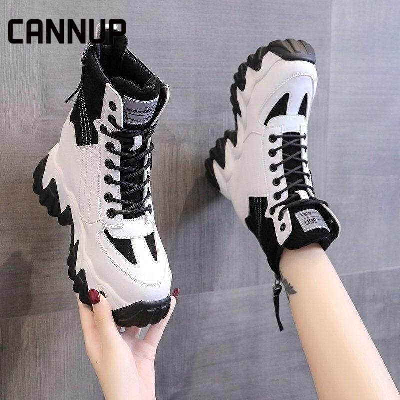CANNUP high top รองเท้าผ้าใบหญิง รองเท้าบูทหญิง baoji ขายส่ง ราคา สไตล์เกาหลี TT092806