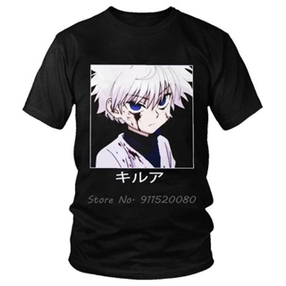 เสื้อยื มังงะ Killua Zoldyck เสื้อยืดแมนเนน Nieuwigheid อะนิเมะเสื้อยืด Korte Mouwen ฮันเตอร์ X ฮันเตอร์ Tshirt Uni_02