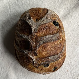 Ⓥ Olive &amp; Rosemary Sourdough Loaf or Tin (16% Whole Wheat, Vegan)