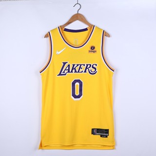 ขายดี 【3 แบบ】เสื้อกีฬาบาสเก็ตบอล ลาย NBA jersey Los Angeles Lakers 0# Westbrook สีเหลือง 75th BApipl71IGfham99 2022