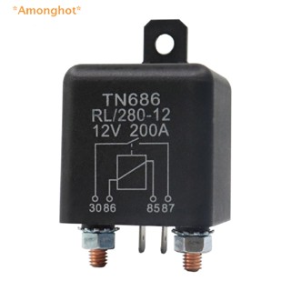 Amonghot&gt; รีเลย์สตาร์ทรถยนต์ กระแสไฟแรงสูง 200A 100A 12V 24V