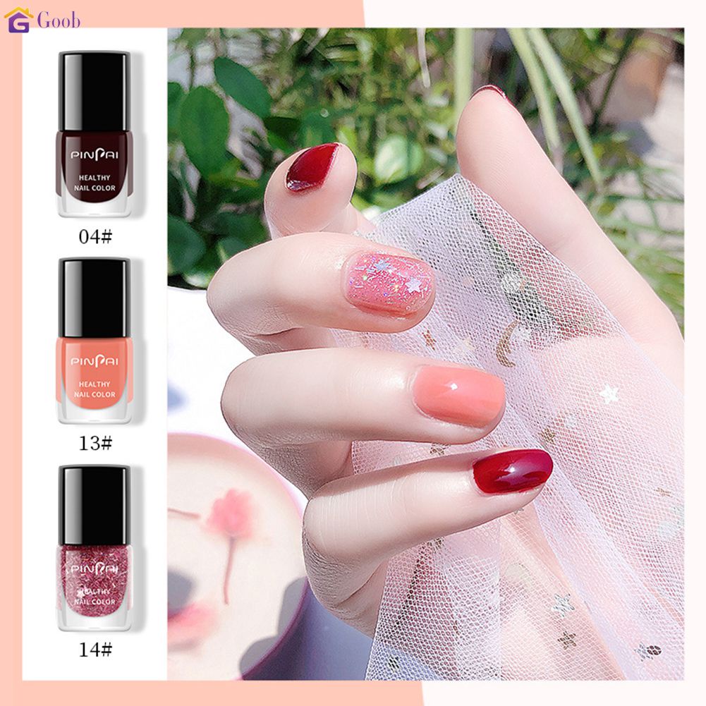Kudan สีทาเล็บ ยาทาเล็บ8มล. สีขาวปรับแฟลชฟรีอบไม่ลอกยาทาเล็บโปร่งใสน้ำมันฐานน้ำมันสีนู้ดยาทาเล็บ【 Goob】