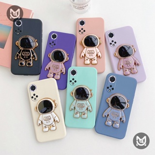 【พร้อมส่ง】เคสโทรศัพท์มือถือซิลิโคน ทรงสี่เหลี่ยม ลายนักบินอวกาศ มีขาตั้ง สําหรับ Huawei Nova 9 9SE 7i 7SE 5T 3 3i