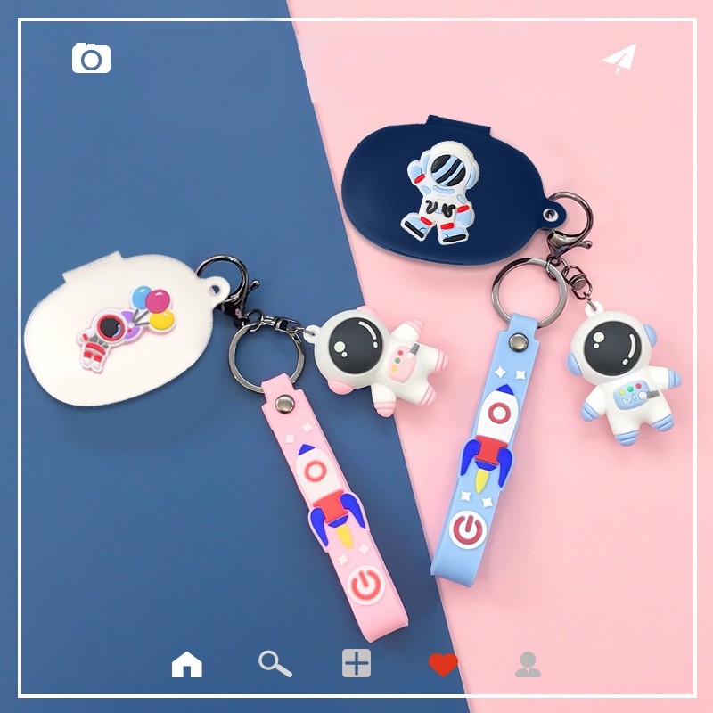 เคสหูฟังซิลิโคน ลายการ์ตูนนักบินอวกาศ กระต่ายน่ารัก สําหรับ B&O beoplay EX beoplay EQ