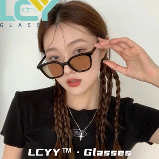 Lcyy2023 ใหม่ แว่นตากันแดด ทรงสี่เหลี่ยม ป้องกันรังสีอัลตราไวโอเลต สไตล์ยุโรป และอเมริกาย้อนยุค 77205