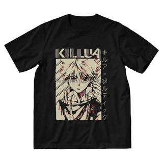 Killua Zoldyck T-Shirts Harajuku Men Graphic T Shirt Short Sleeve Hxh Hunter X Hunter Tshirt 100% Cotton Tees Top G_02