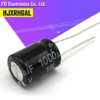 ตัวเก็บประจุไฟฟ้า 16V1000UF 10*13 มม. 1000UF 16V 10*13 10 ชิ้น