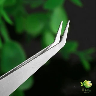 YOYO คีบหนีบสแตนเลส คีมหนีบอเนกประสงค์ มี 2 แบบ ปากคีบงอ ปากคีบแหลม Stainless steel tweezers