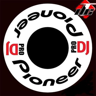 สีขาวลาย pioneer dj Size " S " สติกเกอร์ในSkin jog wheel protective film Pioneer dj  สำหรับ XDJ-RR DDJ-SB DDJ-SB2