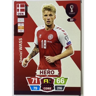 การ์ดนักฟุตบอล Daniel Wass ฟุตบอลโลก world cup 2022 การ์ดสะสม Denmark การ์ดนักเตะ เดนมาร์ก