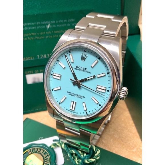 Rolex Oyster Perpetual 41mm สี Turquoise