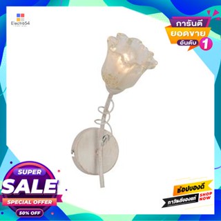 HI-TEK โคมไฟผนังแก้ว HI-TEK รุ่น SORRENTO HFDSO00003 (E14x1) สีขาว - ใสWall Lamp HI-TEK SORRENTO HFDSO00003 (E14x1) Whit