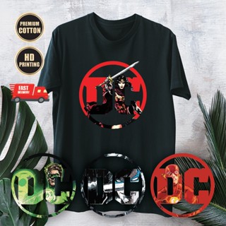 JUSTICE LEAGUE WONDER WOMAN DC COMIC MARVEL GRAPHIC BLACK T-SHIRT 27-30 TOP TEES BAJU_04