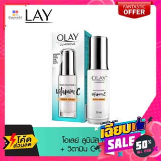 olay​(โอเลย์)​ โอเลย์ ไวท์ เรเดียนซ์ ไนอะซินาไมด์+วิตามิน C ซุปเปอร์ เซรั่ม 30 มล. Olay White Radiance Niacinamide + Vit