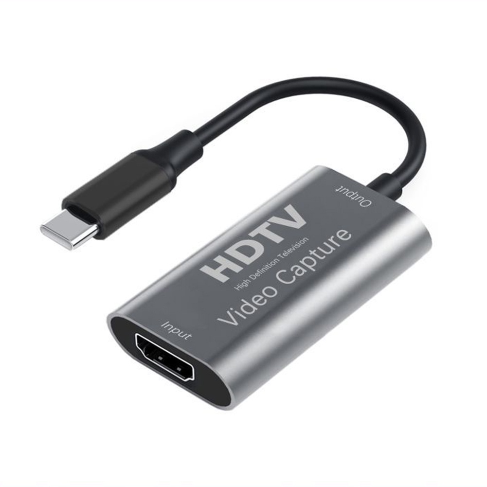การ์ดจับภาพวิดีโอ HD 1080P Type C HDMI USB 3.0 สําหรับ PC เกม กล้องบันทึกวิดีโอ ถ่ายทอดสด