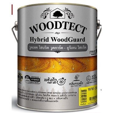 1/4GL วูดเทค ไฮบริด วูดการ์ด-ยูรีเทน ไฮบริด ภายนอก สำหรับพื้น ผนัง WOODTECTHybridWoodGuard for exterior deck and panels