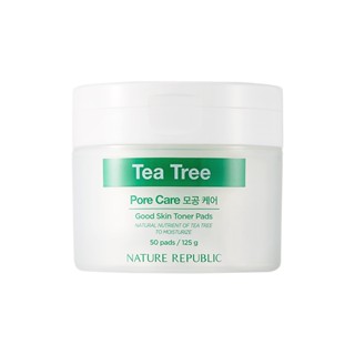 [Nature Republic] Good Skin Tea Tree Ampoule Toner 50 Pad 125g