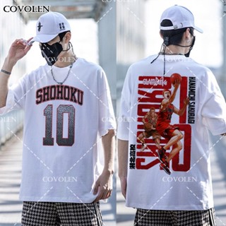 Popular Slam dunk Anime Graphic Tee oversize unisex white t shirt streetwear hanamichi sakuragi_09