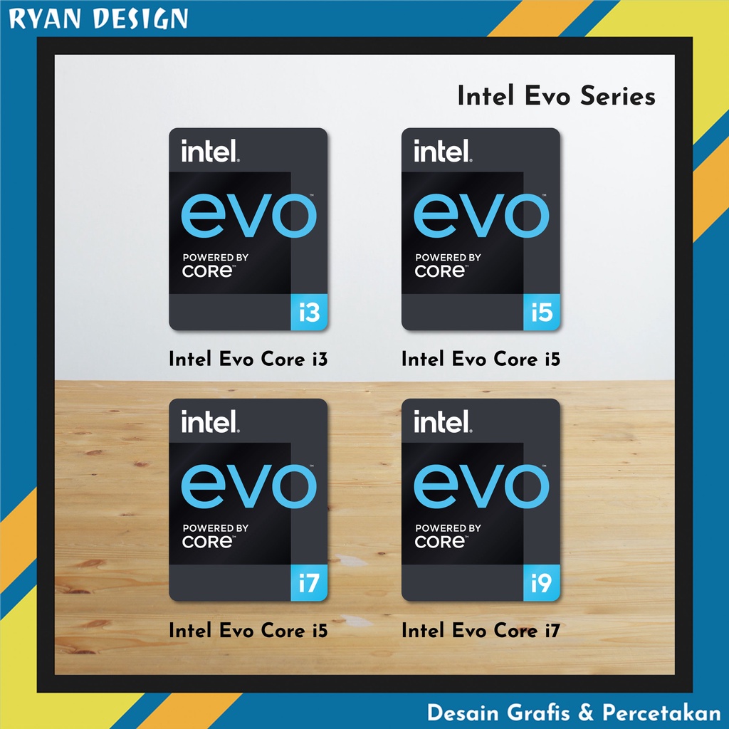 สติ๊กเกอร์โลโก้ Intel Core i3 i5 i7 Gen 11 Gen 12 สติ๊กเกอร์ Nvidia Geforce RTX GTX Intel Iris Xe