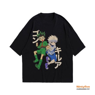 T-shirt  เสื้อยืด ขนาดใหญ่ พิมพ์ลาย Hunterxhunter Killua Zoldyck GonS-5XL_05