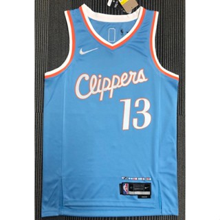 ขายดี เสื้อกีฬาบาสเก็ตบอล ลายทีม NBA Los Angeles Clippers 13# GEORGE city edition 75th KDjimh83KAnjod18 3 แบบ