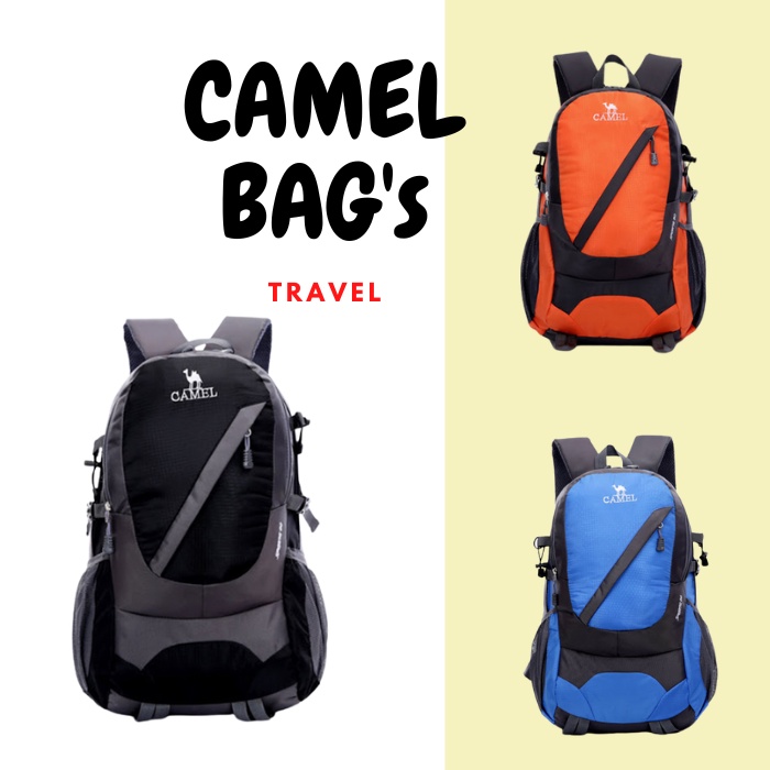 กระเป๋าเป้สะพายหลัง กระเป๋าเป้เดินทาง camel ความจุ 30 L มี 6 สี