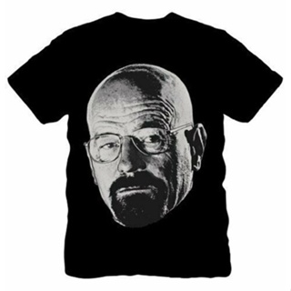 ผ้าฝ้ายคอกลมเสื้อยืด พิมพ์ลาย Breaking Bad Walter สีขาว สีดํา สไตล์คลาสสิก ไม่ซ้ําใคร สําหรับผู้ชาย 102758from S-4X_07