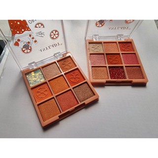 Anylady sweet Orange 9 colors eyeshadow pallatte