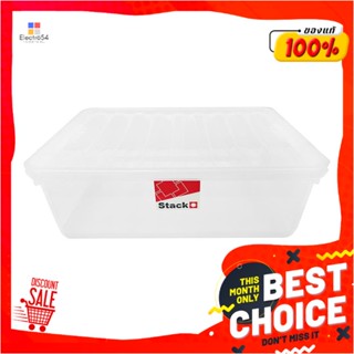 STORAGE กล่องเก็บของ ฝาล็อค STACKO FAMILI 36 ลิตร สีใสSTORAGE BOX STACKO FAMILI 36L CLEAR