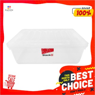 STORAGE กล่องเก็บของ ฝาล็อค STACKO FAMILI 36 ลิตร สีใสSTORAGE BOX STACKO FAMILI 36L CLEAR