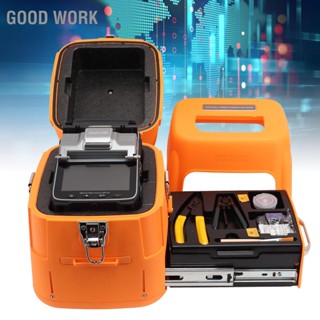 Good Work Fiber Fusion Splicer ออโต้โฟกัส 300X APP ควบคุมเครื่องประกบไฟเบอร์ออปติกพร้อมหน้าจอ 5 นิ้ว 100-240V