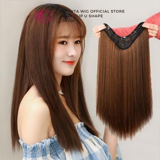 Hitam Ryuuta กิ๊บติดผม ทรงตัว U ยาวตรง สีน้ําตาลดํา 50 ซม.