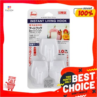 HOOK ขอแขวนเหลี่ยมติดเทปกาว SUPERLINE SL21 (1x3)HOOK SQUARE TAPE SUPERLINE SL21 (1X3)