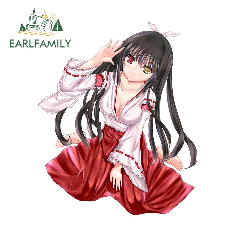 Earlfamily สติกเกอร์ไวนิล ลายการ์ตูนอนิเมะ Kurumi Tokisaki JDM กันน้ํา กันรอยขีดข่วน สําหรับติดตกแต่งรถยนต์ แล็ปท็อป 13 ซม. x 10.6 ซม.