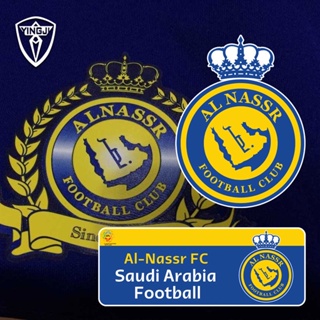 Al-nassr FC 7C/Ronaldo Saudi สติกเกอร์สะท้อนแสง ลายทีมฟุตบอล สําหรับติดตกแต่งกระจกหลังรถยนต์