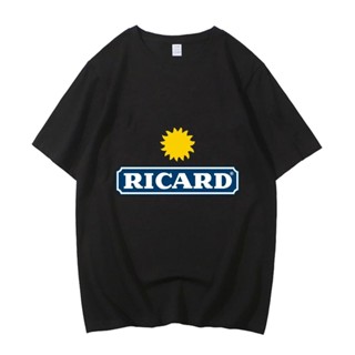 Ricard เสื้อยืดผ้าฝ้าย พิมพ์ลายการ์ตูน คุณภาพสูง สไตล์ฮาราจูกุ สําหรับผู้ชาย ไซซ์ EU