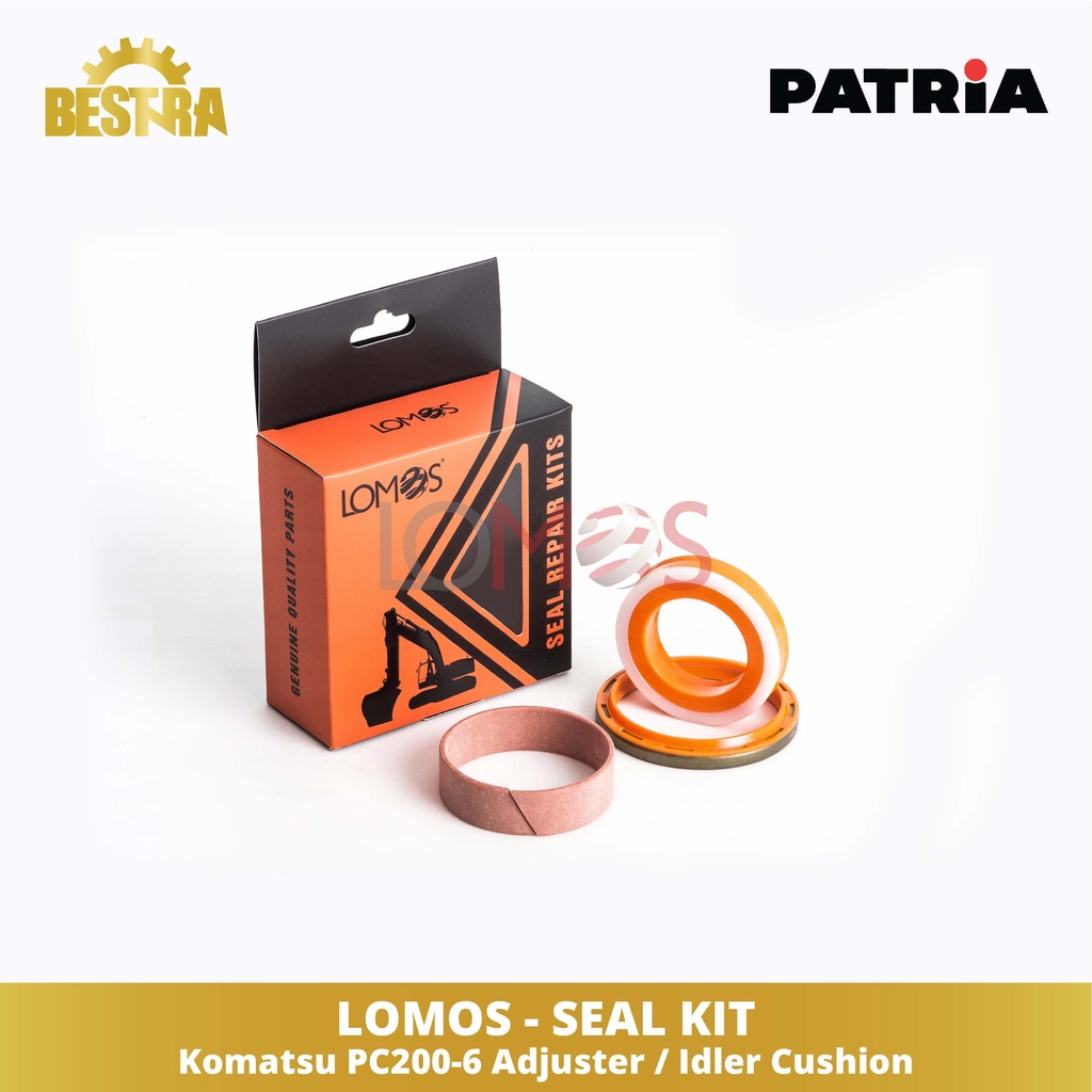 ชุดซีล LOMOS Komatsu PC200-6 Adjuster / Idler Cushion - Patria 6D95L