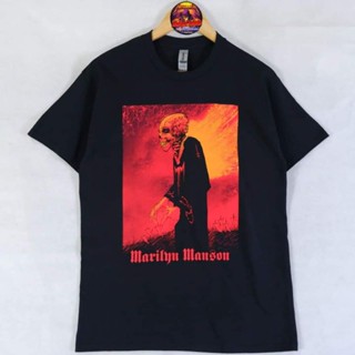 เสื้อวงMarilyn Manson ลาย MAD MONK