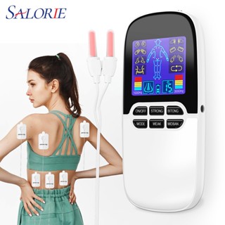 Salorie TENS เครื่องนวดกล้ามเนื้อ EMS แบบชาร์จไฟ บรรเทาอาการปวด