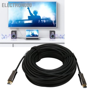 Electron000 4K Fiber Optic HD สายเชื่อมต่อมัลติมีเดีย 18Gbps Plug and Play Multimedia Interface 2.1 Extended Cable สำหรับโรงภาพยนตร์