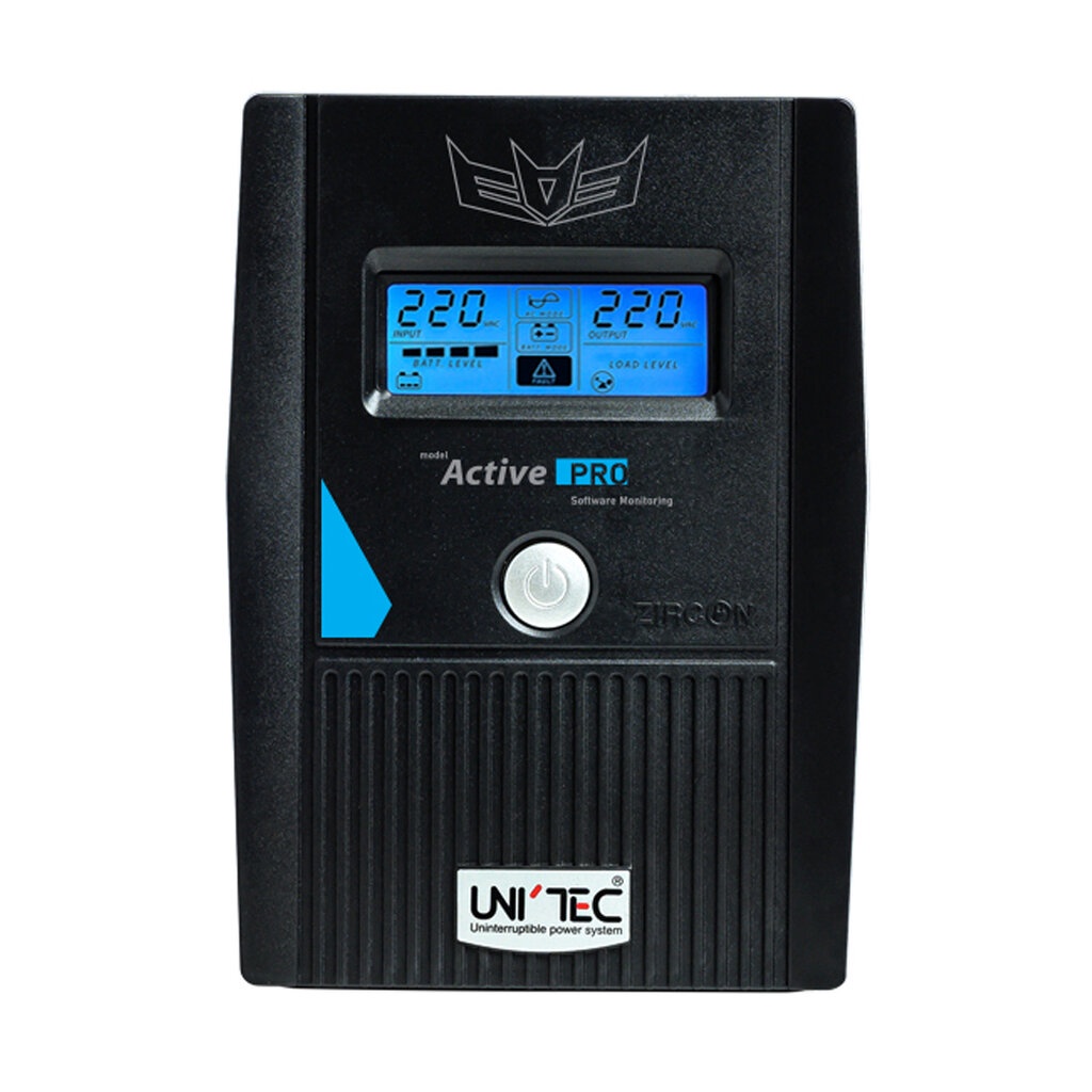 UPS (เครื่องสำรองไฟฟ้า) UNITEC ACTIVE PRO 1000VA/550W (UNITEC - Active-Pro 1000)